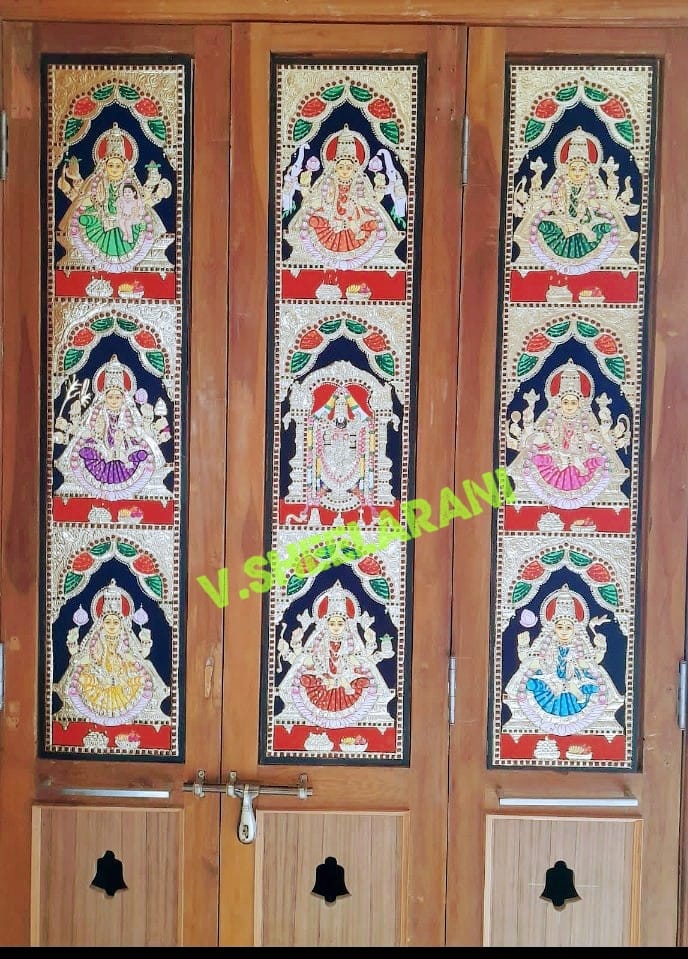 POOJA DOOR (3 panels each)
